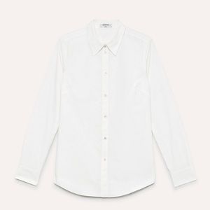 White Long Sleeve Button-Up Aritzia Babaton Large